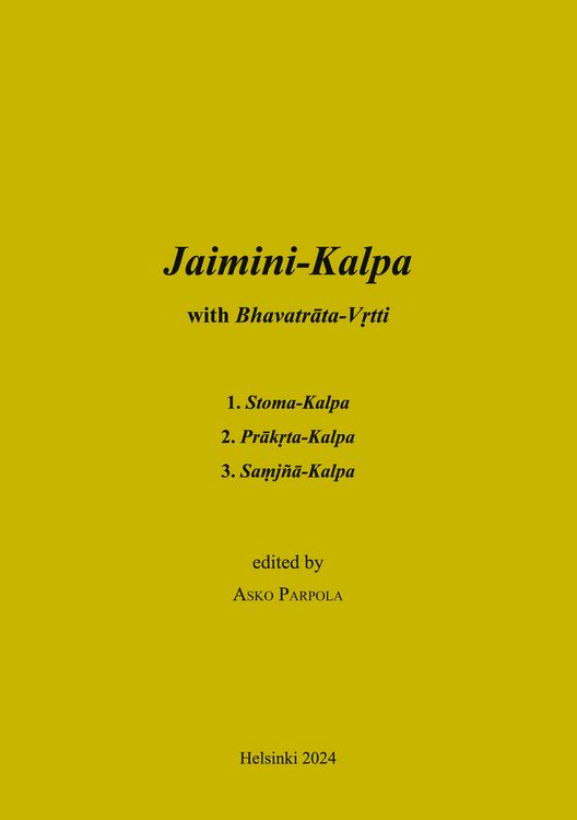 Produktbild: Jaimini-Kalpa with Bhavatrata-Vrtti