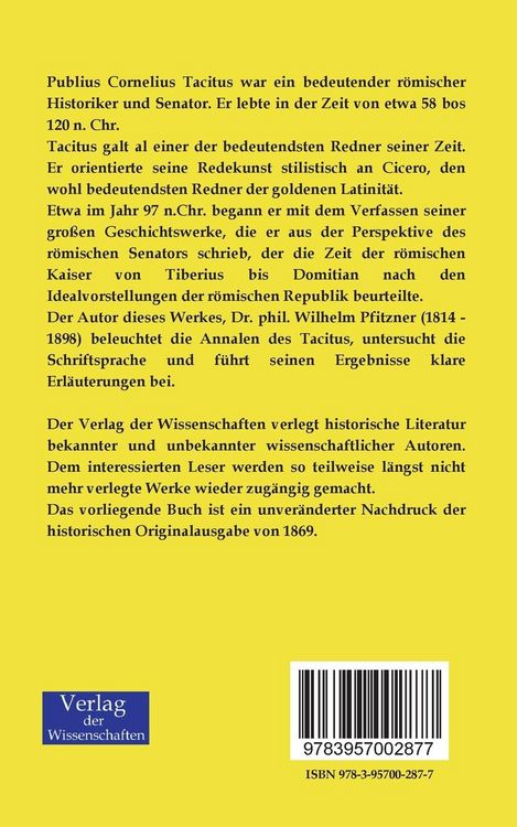 Produktbild: Die Annalen des Tacitus