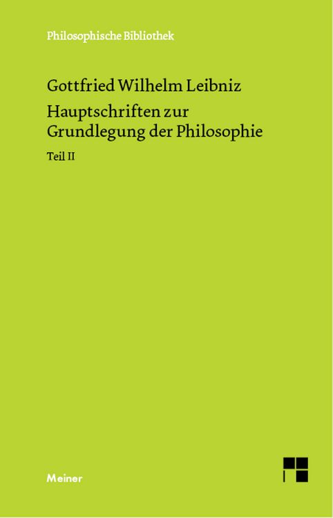 Produktbild: Hauptschriften zur Grundlegung der Philosophie Teil II