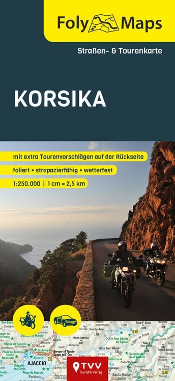 Produktbild: FolyMaps Karte Korsika 1:250 000