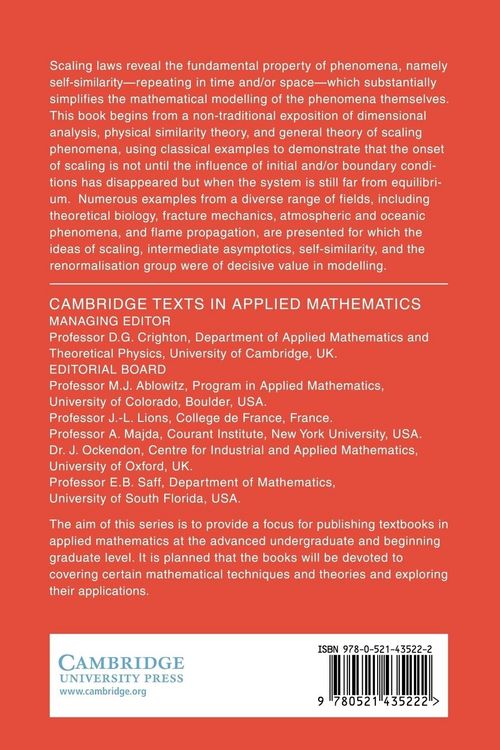 Produktbild: Scaling, Self-Similarity, and Intermediate Asymptotics