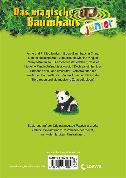 Produktbild: Das magische Baumhaus junior (Band 41) - Rettung f&uuml;r die Panda-Babys