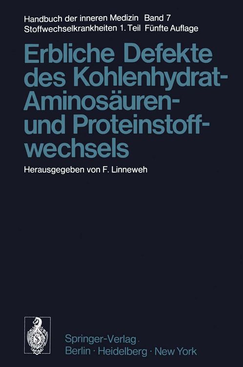Produktbild: Erbliche Defekte des Kohlenhydrat-, Aminos&auml;uren- und Proteinstoffwechsels