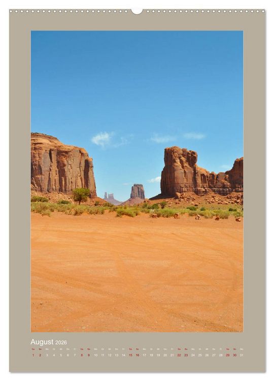 Produktbild: Erlebe mit mir das Monument Valley (Wandkalender 2026 DIN A2 hoch), CALVENDO Monatskalender