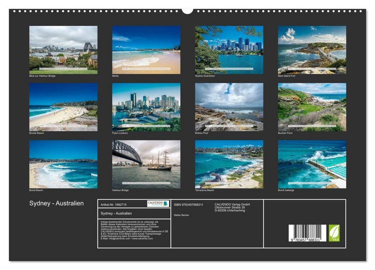 Produktbild: Sydney - Australien (hochwertiger Premium Wandkalender 2026 DIN A2 quer), Kunstdruck in Hochglanz