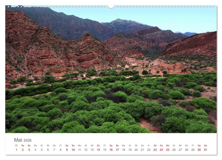 Produktbild: Faszinierendes Argentinien (Wandkalender 2026 DIN A2 quer), CALVENDO Monatskalender