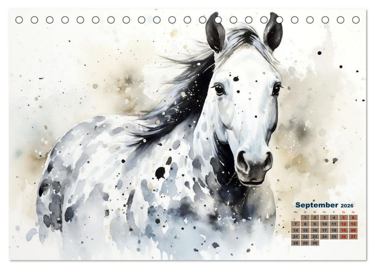 Produktbild: Kraftpakete in Aquarell (Tischkalender 2026 DIN A5 quer), CALVENDO Monatskalender