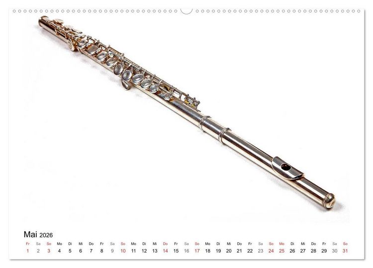 Produktbild: Musik ist mein Leben (hochwertiger Premium Wandkalender 2026 DIN A2 quer), Kunstdruck in Hochglanz