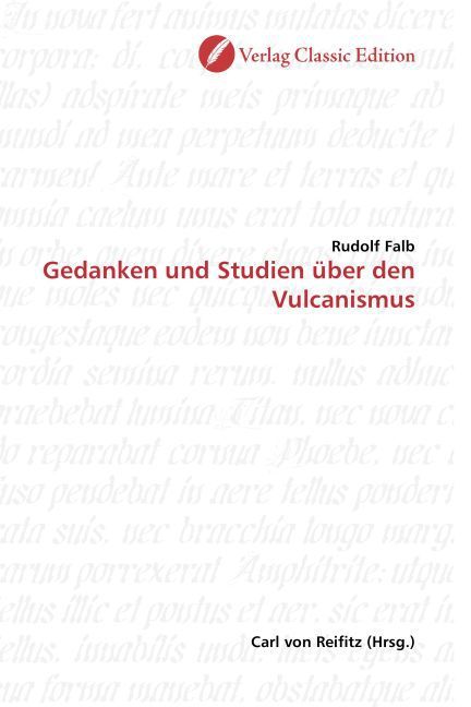 Produktbild: Falb, R: Gedanken und Studien &uuml;ber den Vulcanismus