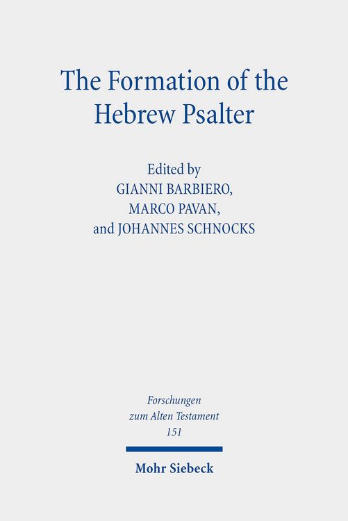 Produktbild: The Formation of the Hebrew Psalter