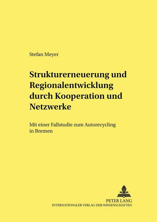 Produktbild: Strukturerneuerung und Regionalentwicklung durch Kooperationen und Netzwerke