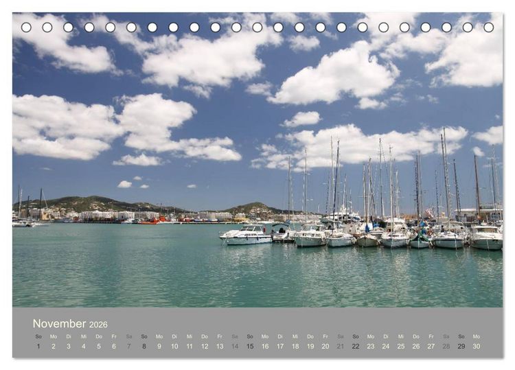 Produktbild: Ibiza - Spanien (Tischkalender 2026 DIN A5 quer), CALVENDO Monatskalender