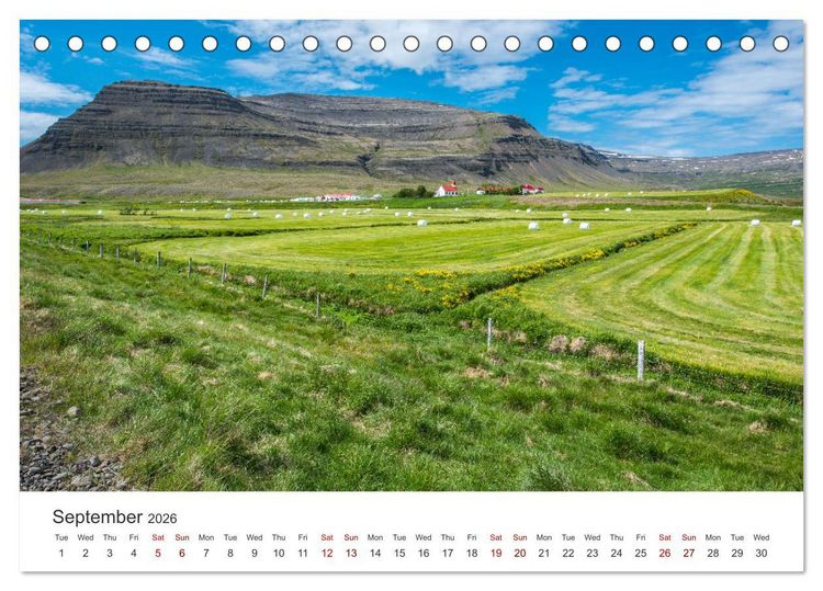 Produktbild: Summer in Iceland (Desk Calendar 2026 DIN A5 landscape), CALVENDO 12 Month DeskCalendar