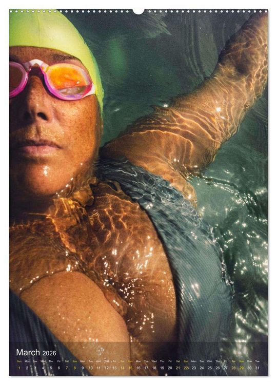 Produktbild: A SWIMMER'S HEART (High Quality Premium Wall Calendar 2026 DIN A2 portrait),CALVENDO 12 Month Wall Calendar