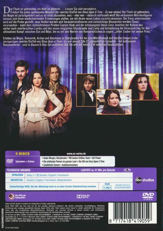 Produktbild: Once upon a time - Es war einmal - Staffel 2 [6 DVDs]
