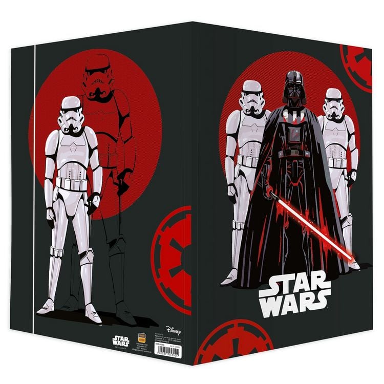 Produktbild: RNK Zeichenmappe STAR WARS mit Gummizug grau/schwarz/rot/wei&szlig; DIN A3