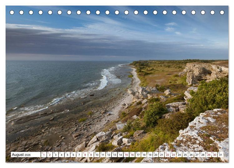 Produktbild: Gotland - Sonneninsel in der Ostsee (Tischkalender 2026 DIN A5 quer), CALVENDO Monatskalender