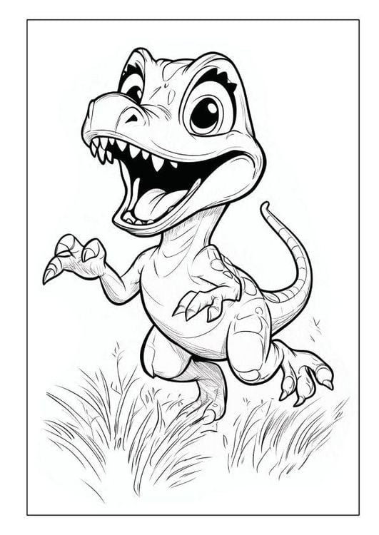 Produktbild: Dino Malbuch ab 4 Jahren