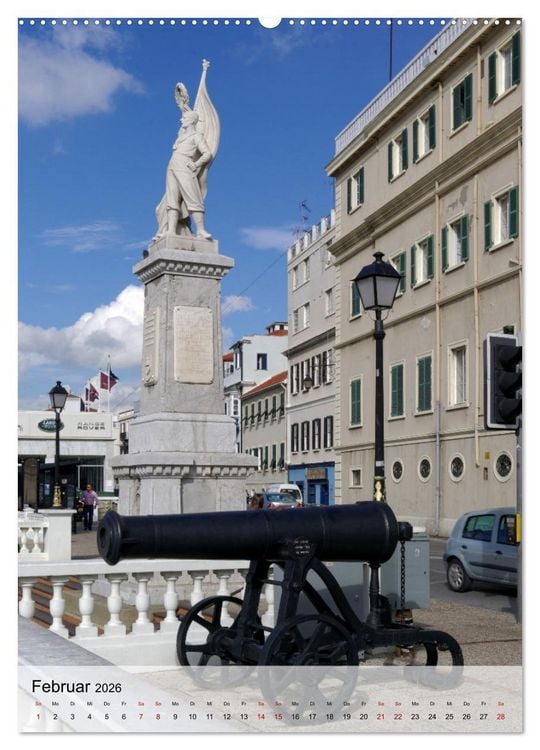 Produktbild: Gibraltar - Britische Kolonie am Mittelmeer (Wandkalender 2026 DIN A2 hoch), CALVENDO Monatskalender