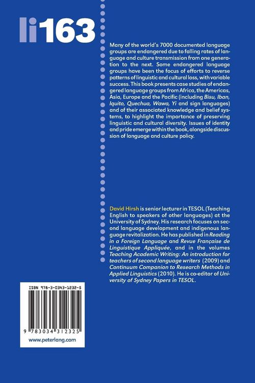 Produktbild: Endangered Languages, Knowledge Systems and Belief Systems