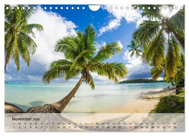 Produktbild: S&uuml;dseetr&auml;ume. Paradiese im Pazifik (Wandkalender 2026 DIN A4 quer), CALVENDO Monatskalender