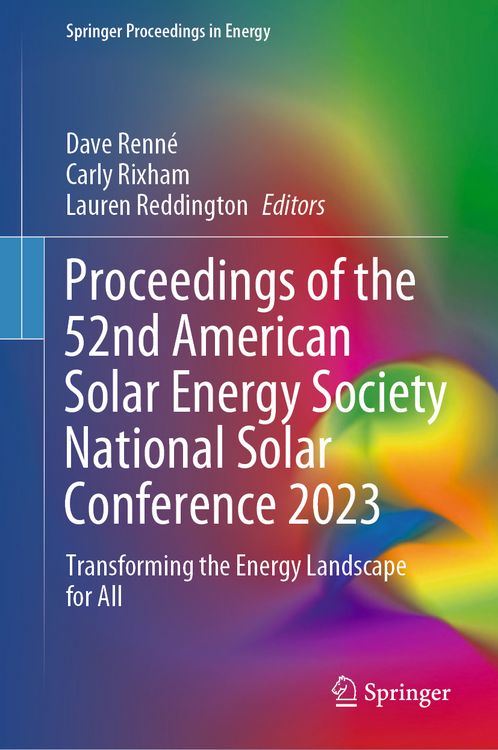 Produktbild: Proceedings of the 52nd American Solar Energy Society National Solar Conference 2023