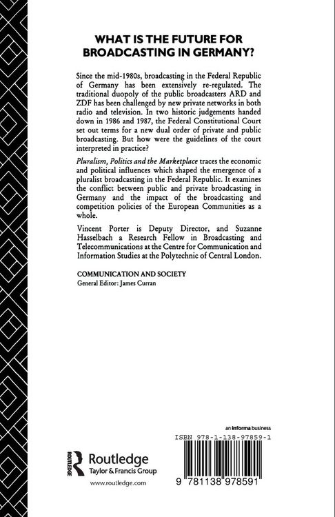 Produktbild: Pluralism, Politics and the Marketplace