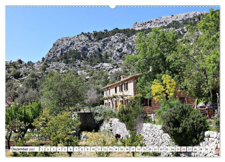 Produktbild: Mallorca GR 221. Weitwandern durch die Serra de Tramuntana (hochwertiger Premium Wandkalender 2027 DIN A2 quer), Kunstdruck in Hochglanz