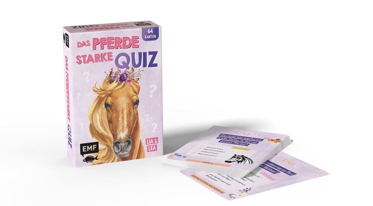 Kartenspiel: Das pferdestarke Quiz von den beliebten Social-Media-Stars Lia und Lea - # ponylife