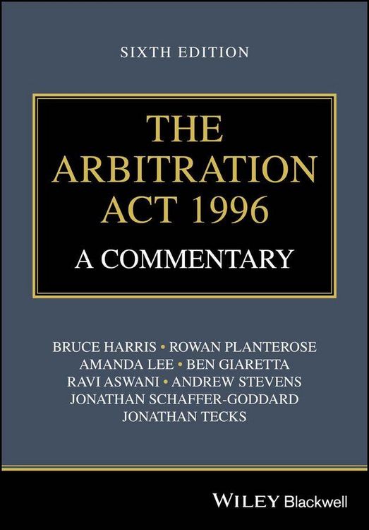 Produktbild: The Arbitration Act 1996