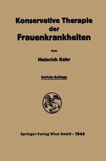 Produktbild: Konservative Therapie der Frauenkrankheiten