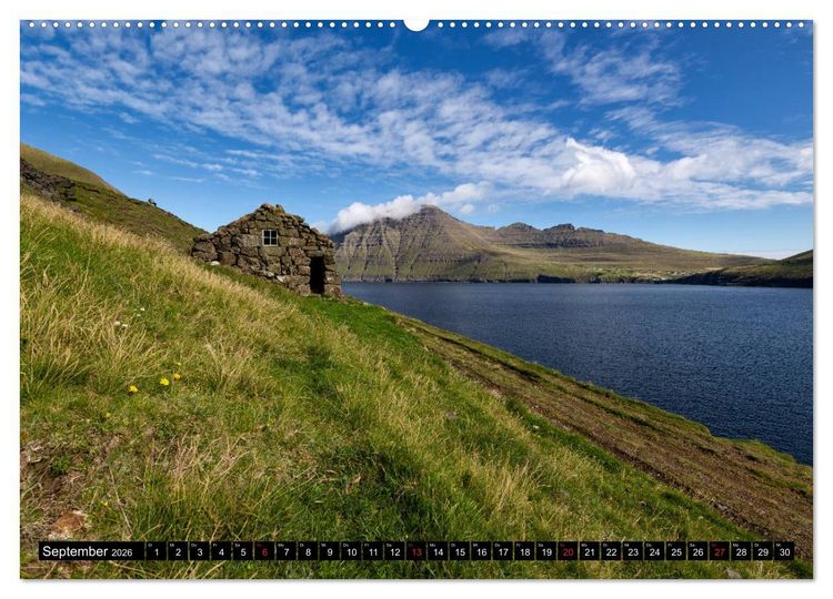 Produktbild: Landschaften Der F&auml;r&ouml;er (Wandkalender 2026 DIN A2 quer), CALVENDO Monatskalender