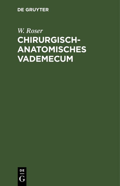 Produktbild: Chirurgisch-Anatomisches Vademecum