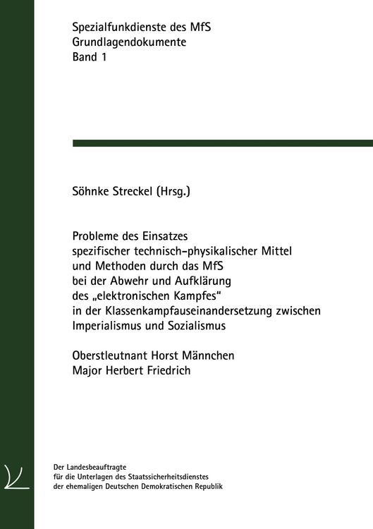 Produktbild: Probleme des Einsatzes spezifischer technisch-physikalischer Mittel und Methoden