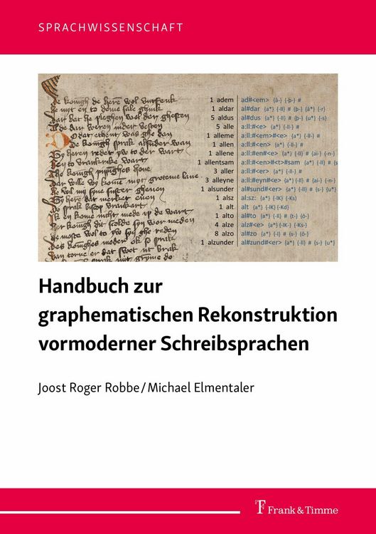 Produktbild: Handbuch zur graphematischen Rekonstruktion vormoderner Schreibsprachen