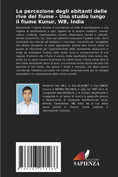 Produktbild: La percezione degli abitanti delle rive del fiume - Uno studio lungo il fiume Kunur, WB, India