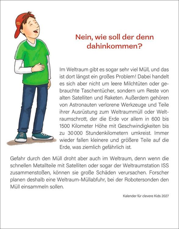 Produktbild: Kalender f&uuml;r clevere Kids Tagesabrei&szlig;kalender 2027