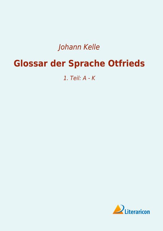 Produktbild: Glossar der Sprache Otfrieds