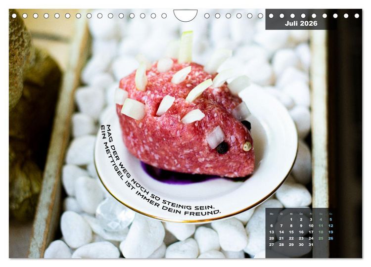 Produktbild: Mettkalender - Mettigel Edition (Wandkalender 2026 DIN A4 quer), CALVENDO Monatskalender