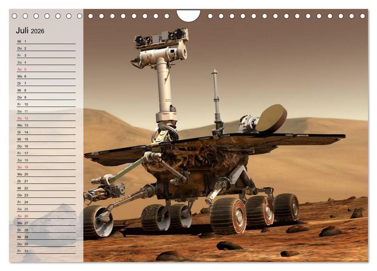 Produktbild: Missionen im Weltall (Wandkalender 2026 DIN A4 quer), CALVENDO Monatskalender