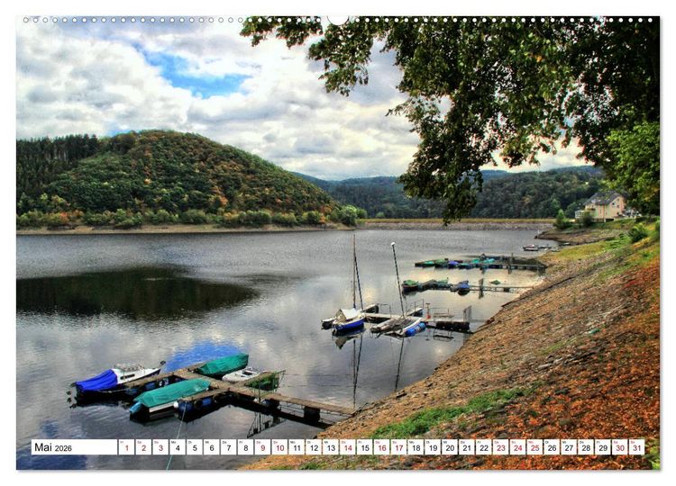 Produktbild: Sehenswertes in der Eifel - Am Rursee unterwegs (hochwertiger Premium Wandkalender 2026 DIN A2 quer), Kunstdruck in Hochglanz