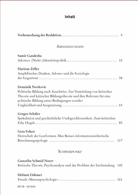 Produktbild: Zeitschrift f&uuml;r kritische Theorie / Zeitschrift f&uuml;r kritische Theorie, Heft 58/59 (2024)