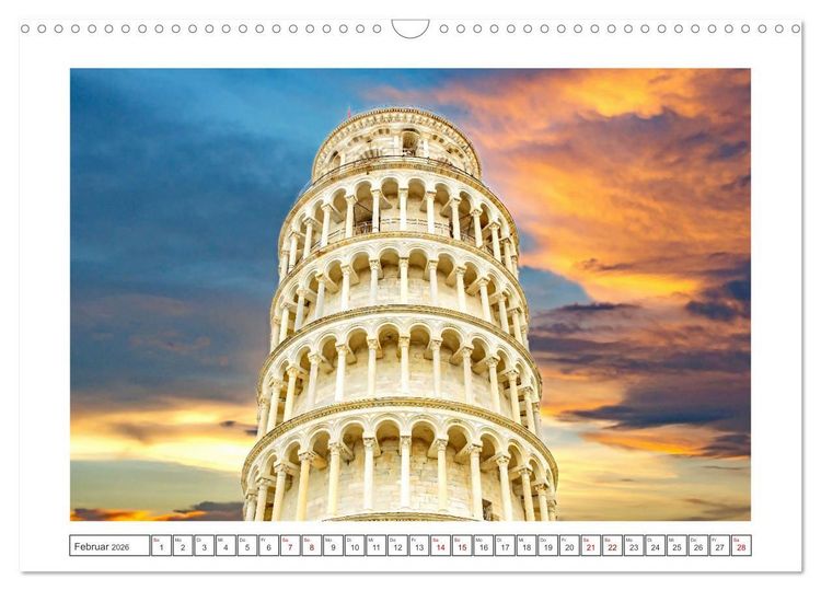 Produktbild: Pisa - wundersch&ouml;nes Reiseziel (Wandkalender 2026 DIN A3 quer), CALVENDO Monatskalender