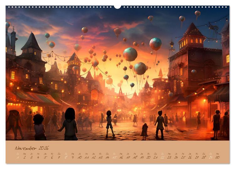 Produktbild: Magie der Kindheit (Wandkalender 2026 DIN A2 quer), CALVENDO Monatskalender