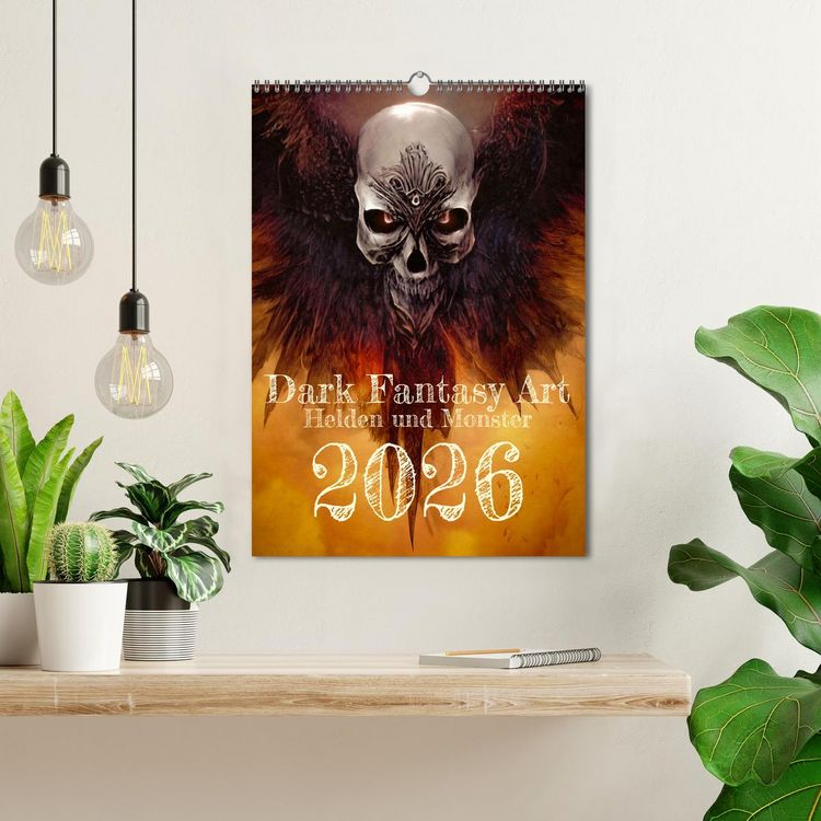 Produktbild: Dark Fantasy Art - Helden und Monster (Wandkalender 2026 DIN A3 hoch), CALVENDO Monatskalender
