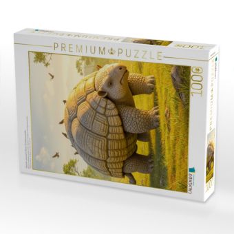 Produktbild: CALVENDO Puzzle Glyptodon, gepanzerter Riesen-G&uuml;rteltierverwandter | 1000 Teile Lege-Gr&ouml;&szlig;e 64x48cm Foto-Puzzle f&uuml;r gl&uuml;ckliche Stunden
