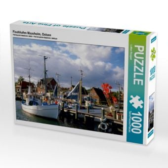 Produktbild: CALVENDO Puzzle Fischhafen Maasholm, Ostsee | 1000 Teile Lege-Gr&ouml;&szlig;e 64 &times; 48 cm Foto-Puzzle f&uuml;r gl&uuml;ckliche Stunden