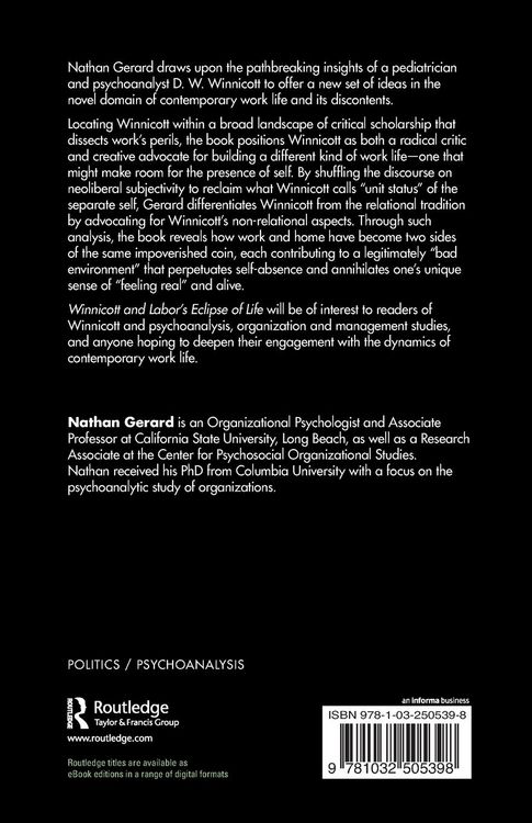 Produktbild: Winnicott and Labor's Eclipse of Life