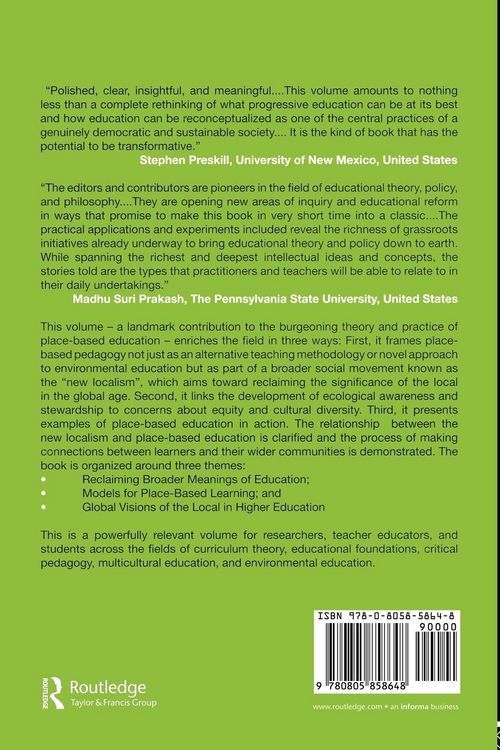 Produktbild: Place-Based Education in the Global Age