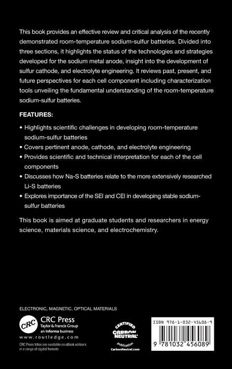 Produktbild: Room-temperature Sodium-Sulfur Batteries